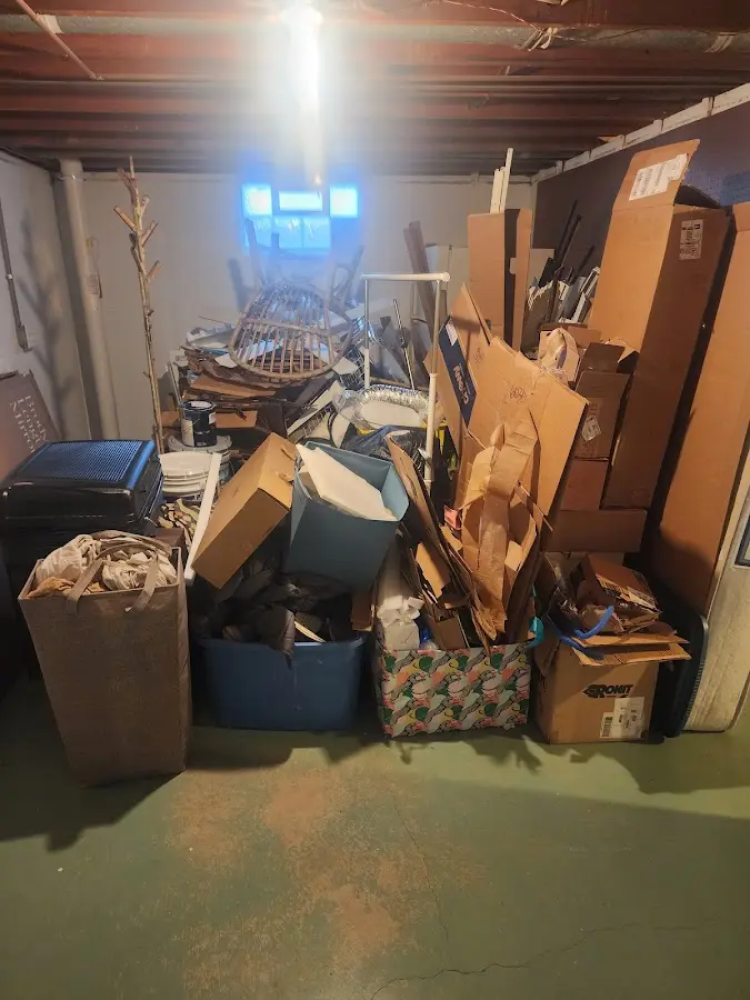 Roll-off dumpster container at job site for Cleanout Dumpster Rental in Olivarez